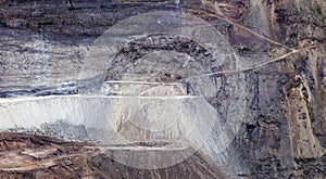 An opencast coal mine
