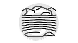 opencast goldmine line icon animation