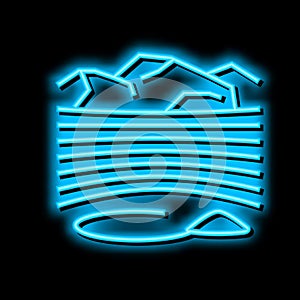 opencast goldmine neon glow icon illustration