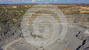 opencast granite mining quarry