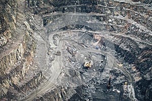 Opencast Mining Quarry Aerial View