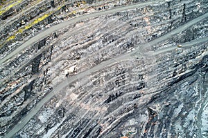 Opencast Mining Quarry Aerial View