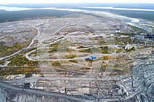 Opencast Mining Quarry Aerial View