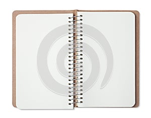 opened blank notebook