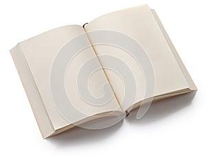 Opened blank paperback