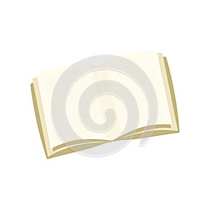 opened book, reading. vector illustration isolated on white background