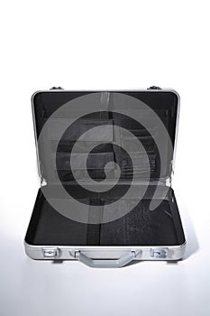 Opened briefcase. Conceptual image
