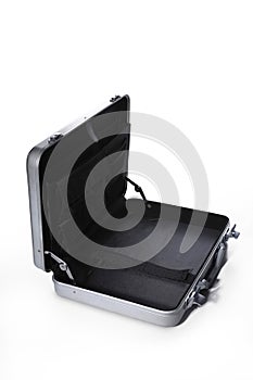Opened briefcase. Conceptual image
