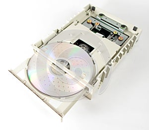 Opened cdrom unit photo