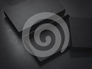 Opened and closed boxes. 3d rendering