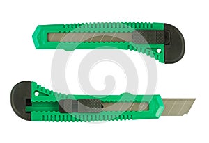 Opened and closed paper knifes