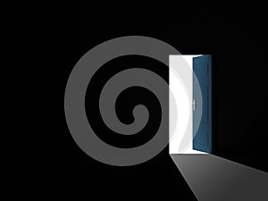 Opened Door in Dark Room