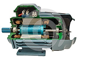 Opened electric motor