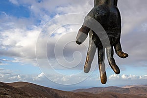 Opened hand of a statue, Spain