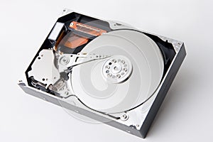 Opened hard disk