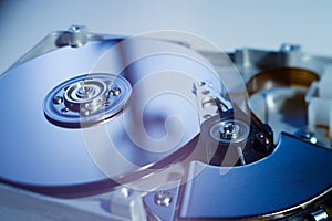 Opened Hard Disk Drive