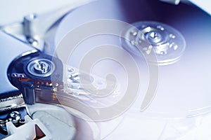 Opened Hard Disk Drive