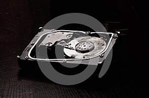 Opened hard disk after the fire