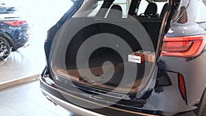 Opened Infiniti QX50 car trunk