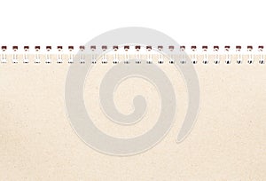 Opened note book isolated