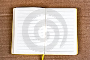 Opened Notepad closeup