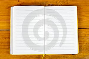 Opened Notepad closeup