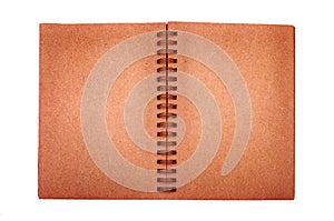 Opened old note book