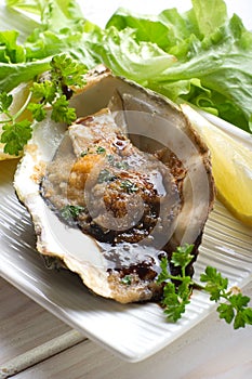 Opened oyster