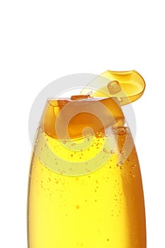 Opened plastic bottle