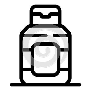 Opened plastic bottle with dispenser pump for liquid soap