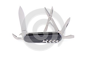 Opened a pocket knife