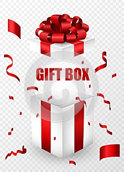 Opened realistic gift