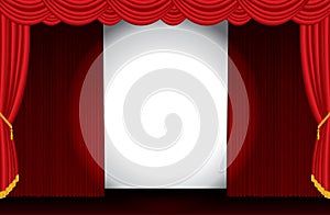 Opened red stage white