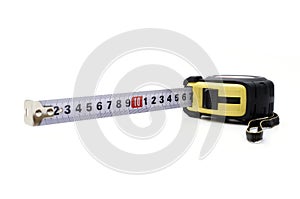 Opened tape measure