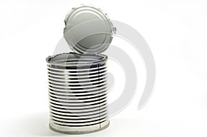 Opened tin can