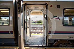 Opened Train Door from the front