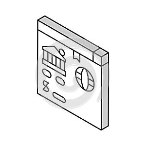 opening correspondent accounts isometric icon vector illustration