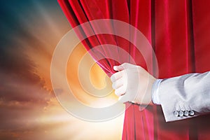 Opening curtain