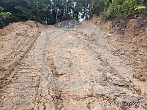 Opening The New Hauling Road At Sandstome Mining In Kalimantan Indonesia