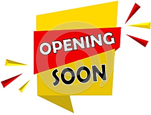 opening soon banner vector design.Illustration.