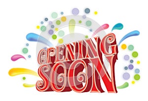 Opening soon graphic