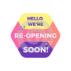 Opening Soon Sign | Reopening Soon | Grand Opening Soon photo