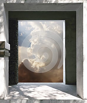 Opening to the Light.Metaphor about Successful