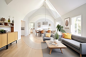 openplan living space transition from tudor to modern annex photo