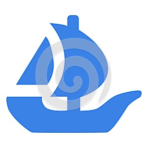 OpenSea logo symbol internet platform NFT token market and auction. New trend in collectibles sales photo