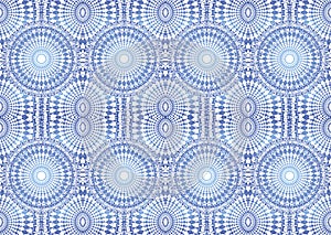 Openwork background, abstract design background substrate. Blue color.