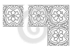 Openwork border vector 006 photo