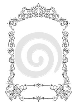 Openwork frame vector