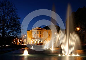 opera with fountain