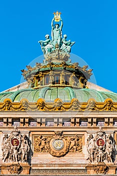 Opera Garnier rooftop paris city France